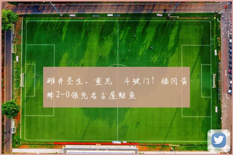 碓井圣生、重见柾斗破门！福冈黄蜂2-0领先名古屋鲸鱼